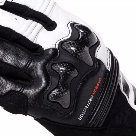 Мотоперчатки женские DAINESE REACTO CARBON SHORT WMN BLACK/WHITE/RED-FLUO_1