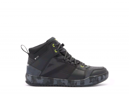 Мотоботы DAINESE SUBURB D-WP SHOES BLACK/WHITE/RED-LAVA BLACK/CAMO/ACID YELLOW_1